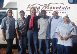 Samantha Sharkey and the Long Mountain Caterers & Bakery team whom she mentors